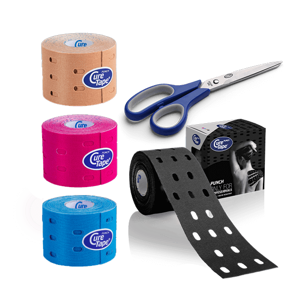 CureTape® Punch-Angebot 4 Rollen + Schere