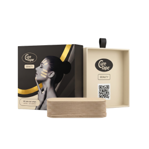 CureTape Beauty Cinta de Kinesiología Pre-Cortada (60 tiras)