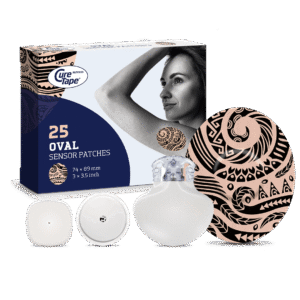 CureTape® Sensor Patches Art (25 stuks) - Tatoeage, Voor ovale sensoren