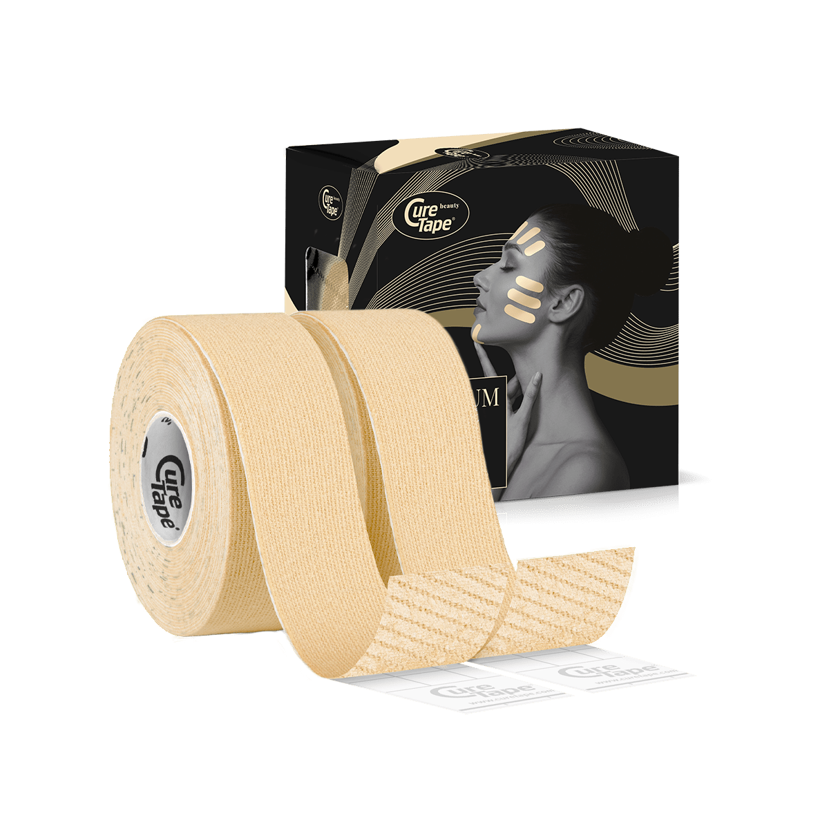 CureTape® Beauty Face Tape 2,5 cm - 2 Rollen